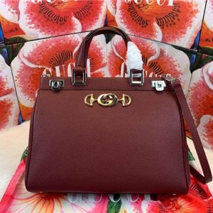 Gucci Zumi grainy leather medium top handle bag (Varied Colors)