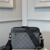 Louis Vuitton Georges MM Monogram Empreinte Leather Noir