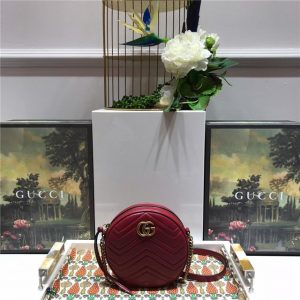 GG Marmont Mini Round Shoulder Replica Bag (Varied Colors)