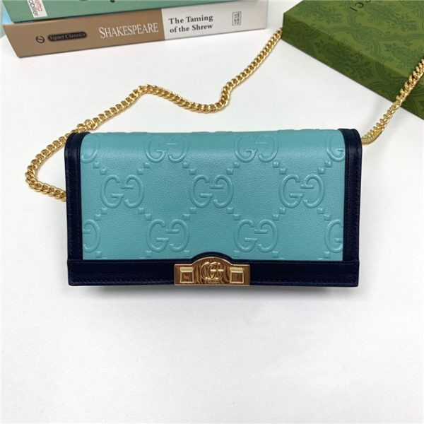 Gucci GG Wallet With Chain (Varied Colors)