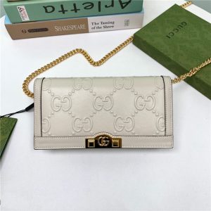 Gucci GG Wallet With Chain (Varied Colors)