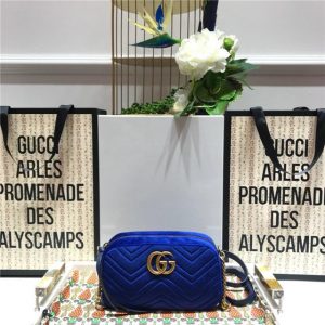 Gucci GG Marmont Matelasse Medium Shoulder Velvet Replica Bag (Varied Colors)