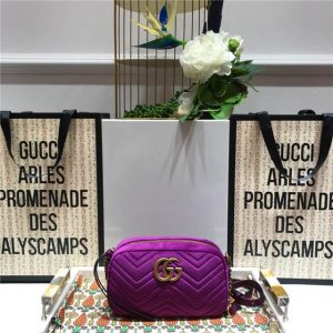 Gucci GG Marmont Matelasse Medium Shoulder Velvet Replica Bag (Varied Colors)