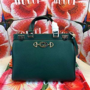 Gucci Zumi grainy leather medium top handle bag (Varied Colors)