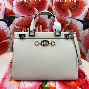 Gucci Zumi grainy leather medium top handle bag (Varied Colors)