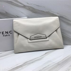 Givenchy Antigona Envelope Clutch Grained Leather (Varied Colors)