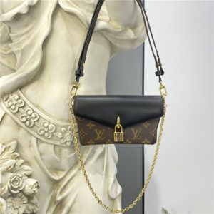 Louis Vuitton Padlock On Strap Bag Black Replica