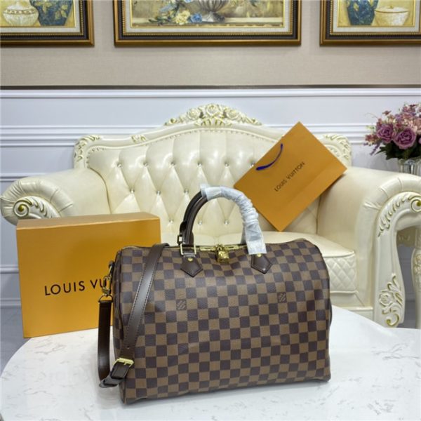 Louis Vuitton Speedy Bandouliere 35 Damier Ebene