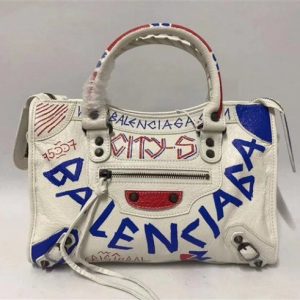 Balenciaga Classic Small City Graffiti Bag (Varied Colors)