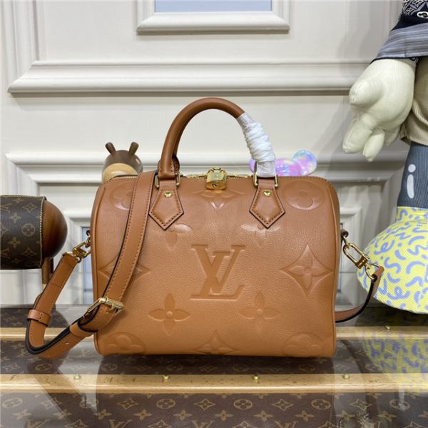 Louis Vuitton Speedy Bandouliere 25 Cognac Monogram Empreinte