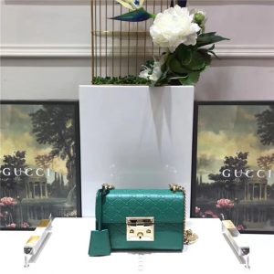 Gucci Padlock Small GG Supreme Canvas/Leather Shoulder Bag (Varied Colors)