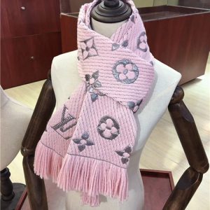 Louis Vuitton Logomania Shine Scarf (Rose Ballerine)