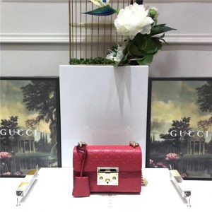 Gucci Padlock Small GG Supreme Canvas/Leather Shoulder Bag (Varied Colors)