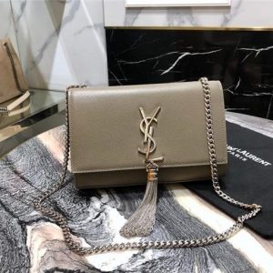 YSL Kate Small With Tassel in Grain De Poudre Embossed Leather (Varied Colors)