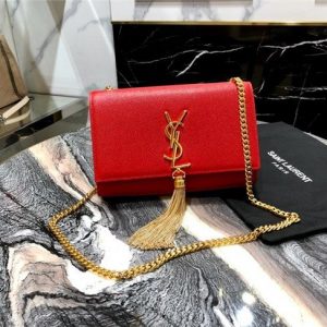 YSL Kate Small With Tassel in Grain De Poudre Embossed Leather (Varied Colors)