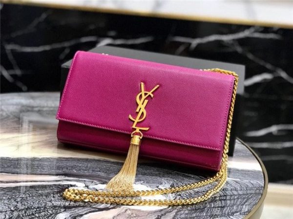 YSL Kate Medium With Tassel in Grain De Poudre Embossed Leather (Varied Colors)