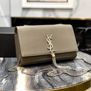 YSL Kate Medium With Tassel in Grain De Poudre Embossed Leather (Varied Colors)