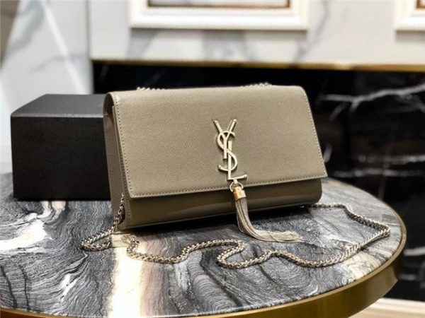 YSL Kate Medium With Tassel in Grain De Poudre Embossed Leather (Varied Colors)