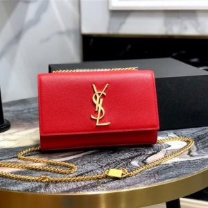 YSL Kate Small in Grain De Poudre Embossed Leather (Varied Colors)