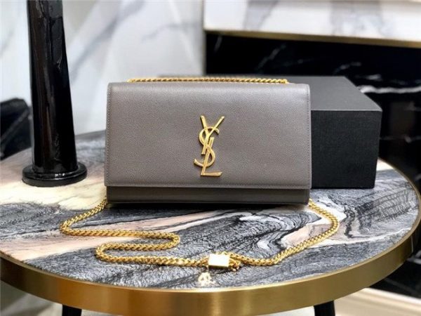YSL Kate Medium in Grain De Poudre Embossed Leather (Varied Colors)