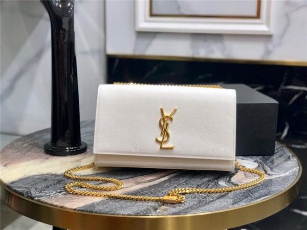 YSL Kate Medium in Grain De Poudre Embossed Leather (Varied Colors)