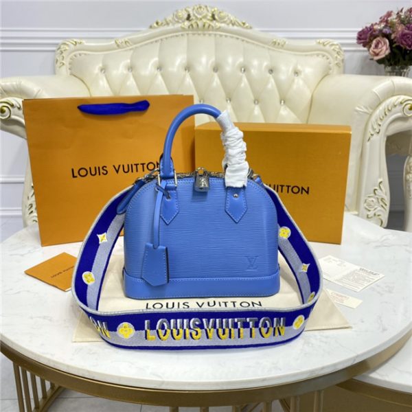 Louis Vuitton Alma BB Epi Leather Bleuet Blue