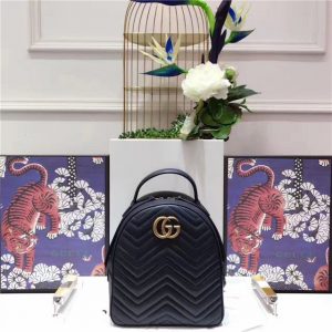 Gucci GG Marmont Quilted Leather Replica Backpack (Varied Colors)