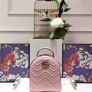 Gucci GG Marmont Quilted Leather Replica Backpack (Varied Colors)