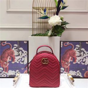 Gucci GG Marmont Quilted Leather Replica Backpack (Varied Colors)