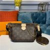 Louis Vuitton Lockme Clutch Greige