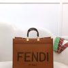 Fendi Large Sunshine Tote Ivory Bag