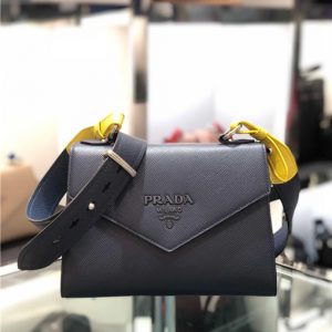 Prada Monochrome Saffiano Leather Bag Replica (Varied Colors)