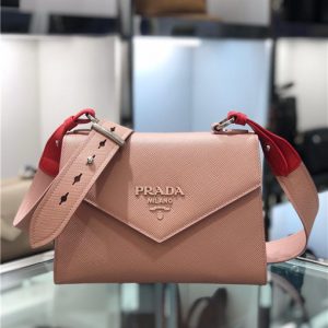 Prada Monochrome Saffiano Leather Bag Replica (Varied Colors)