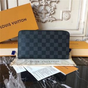 Louis Vuitton Zippy Organizer Damier Graphite Canvas