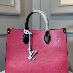 Louis Vuitton Onthego MM Epi Leather Pivoine