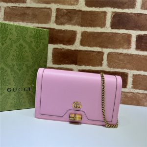 Gucci Diana Mini Bag Replica With Bamboo (Varied Colors)