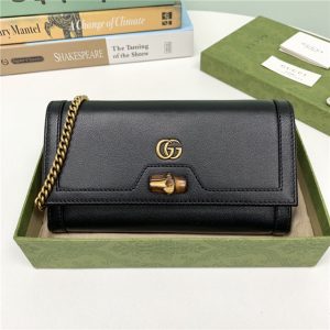 Gucci Diana Chain Wallet With Bamboo (Varied Colors)