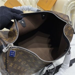 Louis Vuitton Keepall Replica Bandouliere 45 Monogram Macassar Canvas