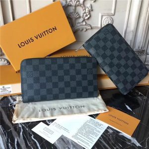 Louis Vuitton Zippy Organizer Damier Graphite Canvas