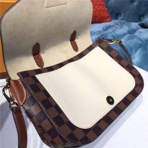 Louis Vuitton Beaumarchais Damier Ebene Creme Beige