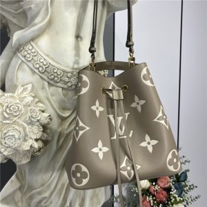 Louis Vuitton NeoNoe MM Monogram Empreinte Leather Turtledove