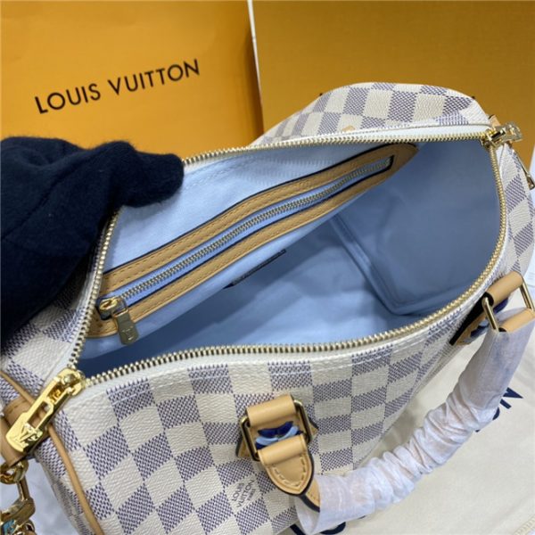 Louis Vuitton Speedy Bandouliere 30 Damier Azur Replica Canvas Blue