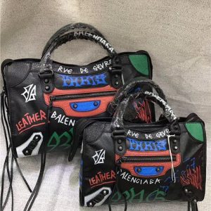 Balenciaga Classic Small City Graffiti Bag (Varied Colors)