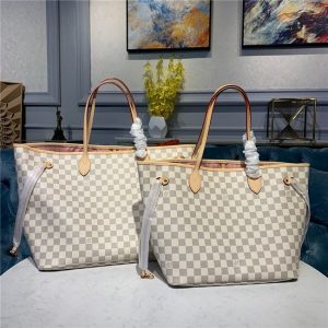 Louis Vuitton Damier Azur Replica Neverfull GM Rose Ballerine