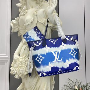 LV Escale Neverfull MM Bleu