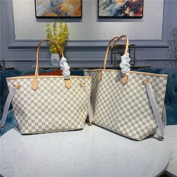 Louis Vuitton Damier Azur Replica Neverfull MM Beige