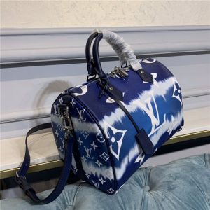 LV Escale Replica Speedy Bandouliere 30 Bleu Bags