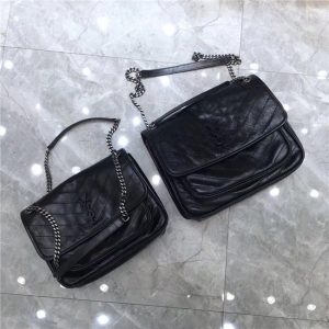 Yves Saint Laurent Large Niki Chain Bag Black