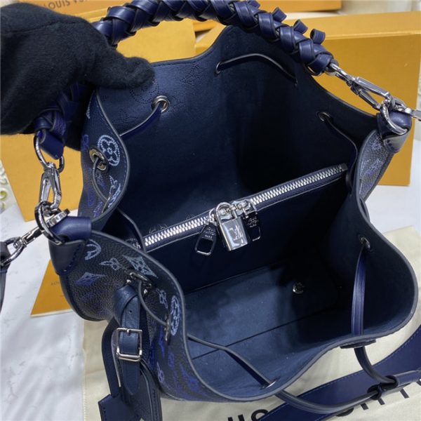 Louis Vuitton Muria Bucket Bag Navy