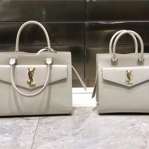 Yves Saint Laurent Medium Uptown Tote Shiny Smooth Leather (Varied Colors)
